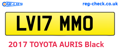 LV17MMO are the vehicle registration plates.