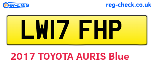 LW17FHP are the vehicle registration plates.