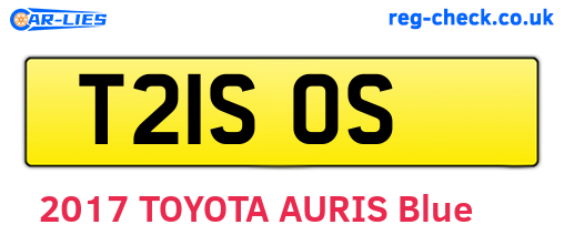 T21SOS are the vehicle registration plates.