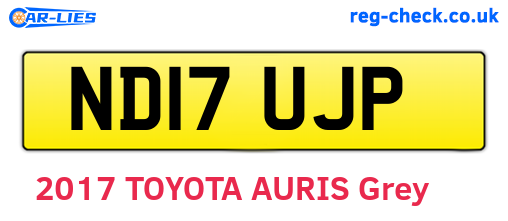 ND17UJP are the vehicle registration plates.