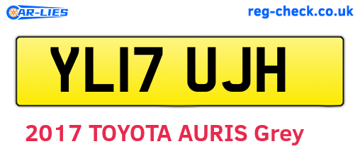 YL17UJH are the vehicle registration plates.