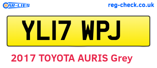 YL17WPJ are the vehicle registration plates.
