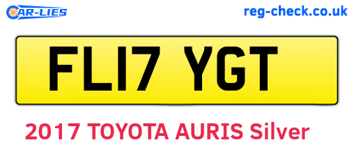 FL17YGT are the vehicle registration plates.