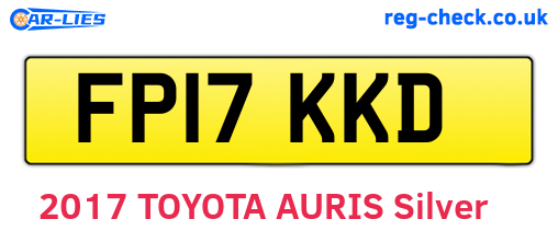 FP17KKD are the vehicle registration plates.