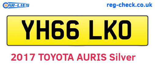 YH66LKO are the vehicle registration plates.