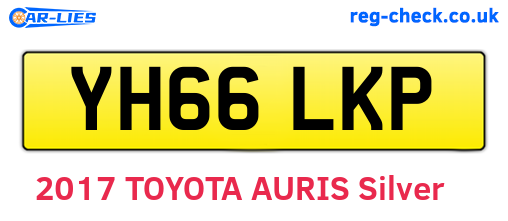 YH66LKP are the vehicle registration plates.