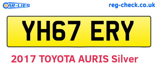 YH67ERY are the vehicle registration plates.