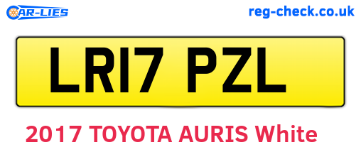LR17PZL are the vehicle registration plates.
