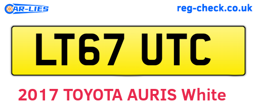 LT67UTC are the vehicle registration plates.