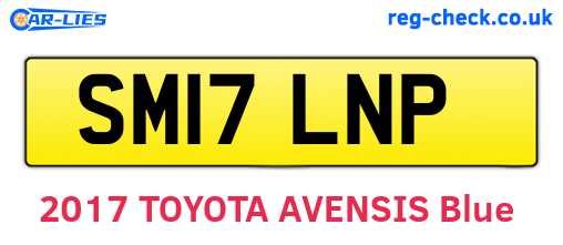 SM17LNP are the vehicle registration plates.
