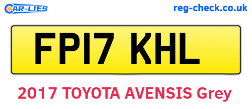 FP17KHL are the vehicle registration plates.