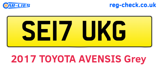 SE17UKG are the vehicle registration plates.