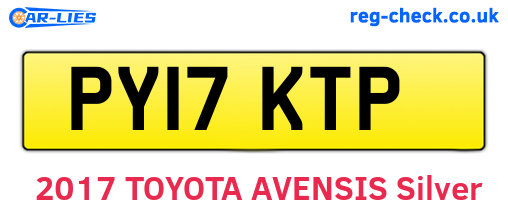 PY17KTP are the vehicle registration plates.