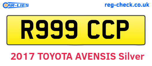 R999CCP are the vehicle registration plates.