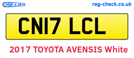 CN17LCL are the vehicle registration plates.