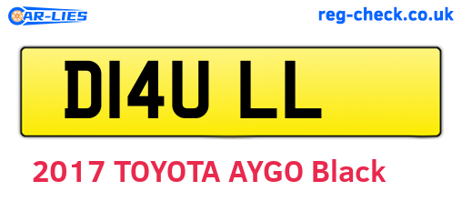 D14ULL are the vehicle registration plates.
