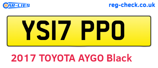 YS17PPO are the vehicle registration plates.