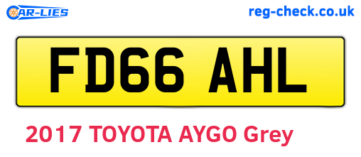 FD66AHL are the vehicle registration plates.