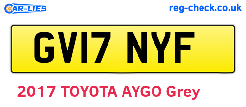 GV17NYF are the vehicle registration plates.