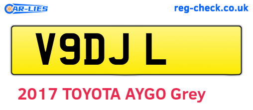 V9DJL are the vehicle registration plates.