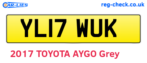 YL17WUK are the vehicle registration plates.