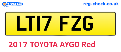 LT17FZG are the vehicle registration plates.