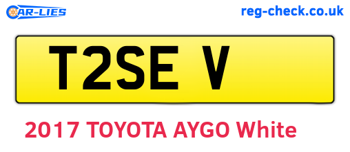 T2SEV are the vehicle registration plates.