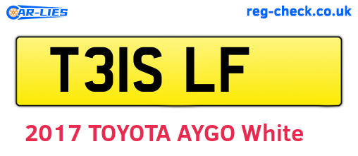 T31SLF are the vehicle registration plates.