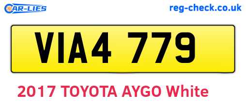 VIA4779 are the vehicle registration plates.