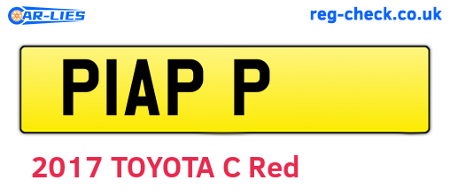 P1APP are the vehicle registration plates.