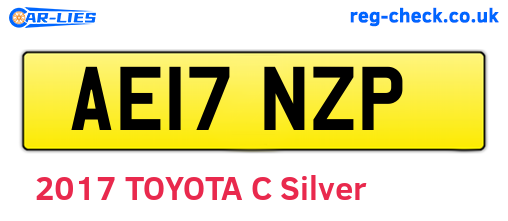 AE17NZP are the vehicle registration plates.