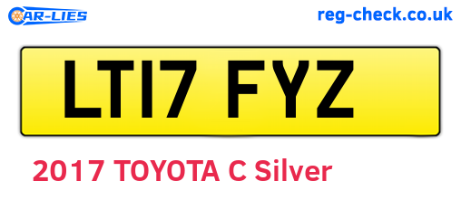 LT17FYZ are the vehicle registration plates.