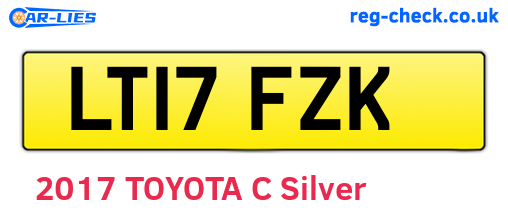 LT17FZK are the vehicle registration plates.