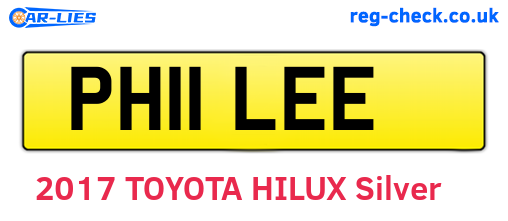 PH11LEE are the vehicle registration plates.