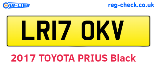LR17OKV are the vehicle registration plates.