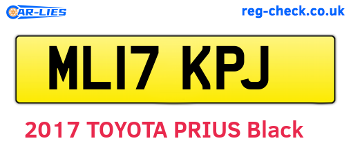 ML17KPJ are the vehicle registration plates.