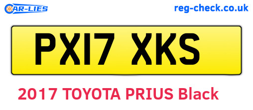 PX17XKS are the vehicle registration plates.