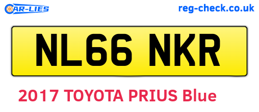 NL66NKR are the vehicle registration plates.