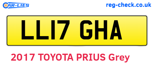 LL17GHA are the vehicle registration plates.
