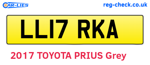 LL17RKA are the vehicle registration plates.