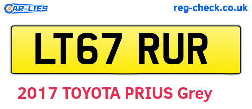 LT67RUR are the vehicle registration plates.