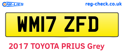 WM17ZFD are the vehicle registration plates.