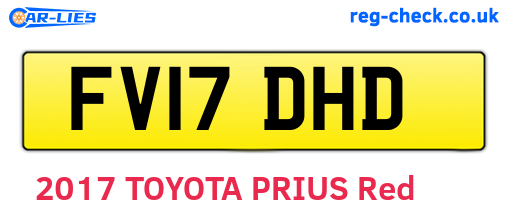 FV17DHD are the vehicle registration plates.