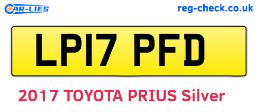 LP17PFD are the vehicle registration plates.