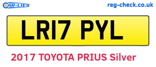 LR17PYL are the vehicle registration plates.