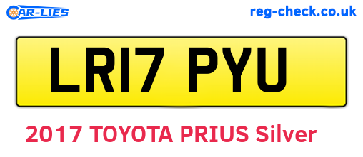 LR17PYU are the vehicle registration plates.