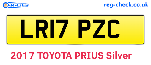 LR17PZC are the vehicle registration plates.