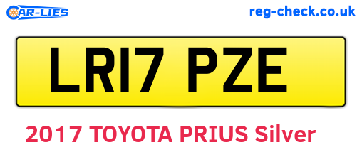 LR17PZE are the vehicle registration plates.