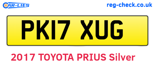 PK17XUG are the vehicle registration plates.