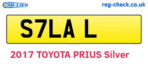 S7LAL are the vehicle registration plates.